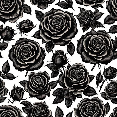 Download Black Roses, Bloom, Blossom. Royalty-Free Stock Illustration ...