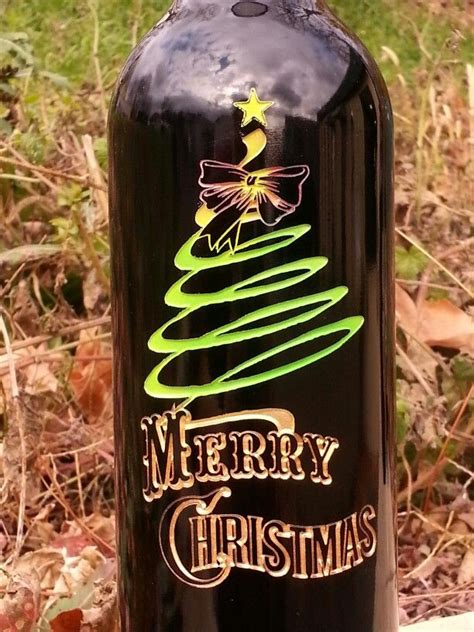 Merry Christmas Wine Bottle We Can Create The Perfect T For The