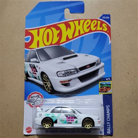 Jual Hot Wheels Kemasan Kerut Tekuk Subaru Impreza B Sti Version Rally Champs