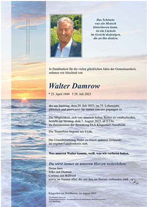 Parte F R Walter Damrow Pax Requiem