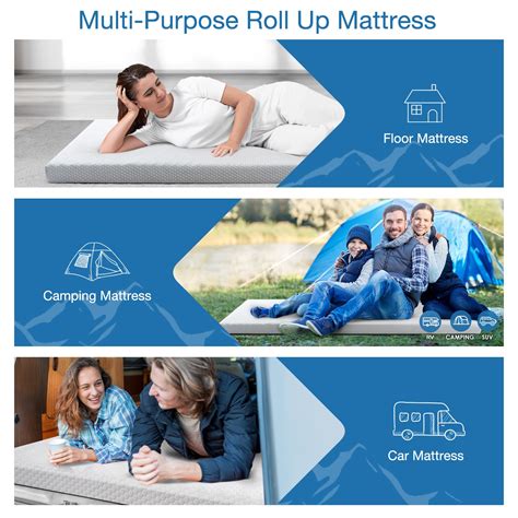 Snapklik KingChii CertiPUR US Memory Foam Camping Mattress