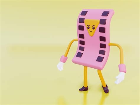 Premium Photo | 3d illustration cute character video icon