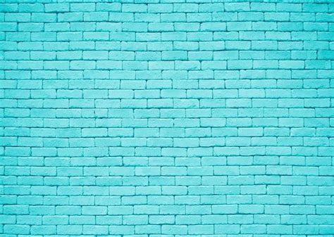 BELECO 8x6ft Fabric Brick Wall Backdrop Blue Mint Green Brick Wall