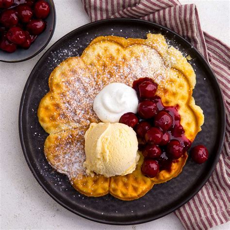 Waffeln Mit Kirschkompott Rezept Kaufland