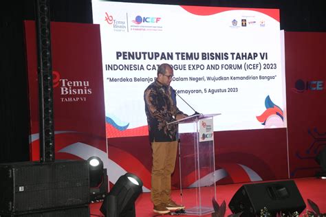 Wamenkumham Tutup Resmi Temu Bisnis Tahap Vi Harapkan Belanja Pdn Terus