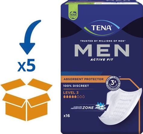 Tena Men Active Fit Level 1 5 Pakken 120 Stuks Bol