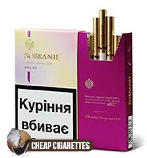 Buy Sobranie Super Slims Gold Cigarettes Online - Free Shipping