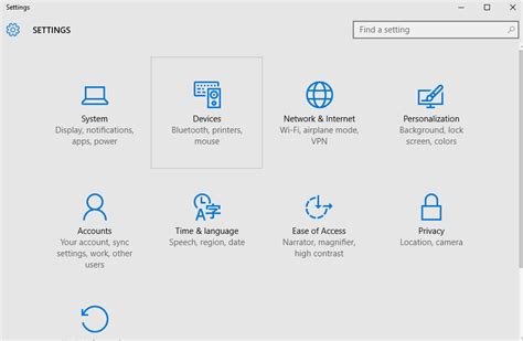 Mouse And Touchpad In Windows 10