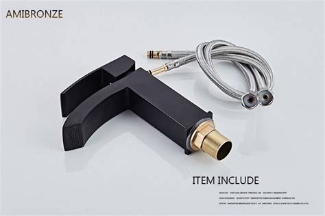 Luxury Basin Faucets Bathroom Sink Basin Mixer Hot Cold Brass Faucet Mixer Tap Chrome Black