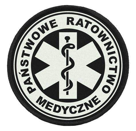 Pa Stwowe Ratownictwo Medyczne Naszywka Odblaskowa