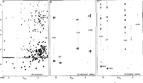 Figure 2 From Heteronuclear 3d Nmr And Isotopic Labeling Of Calmodulin