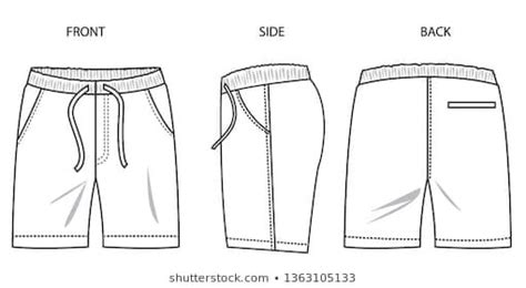 Mens Swim Short Sketch Short Shorts Stock Vector Royalty Free 1797893032 Shutterstock Mens