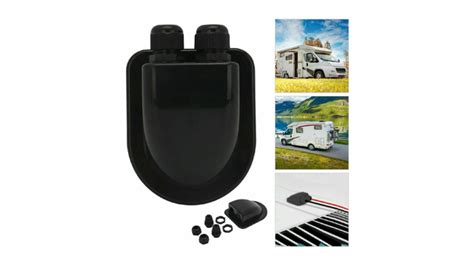 Solar Panel Roof Top Double Cable Entry Gland Box Motorhome Camper Rv Boat Case Solar Energy