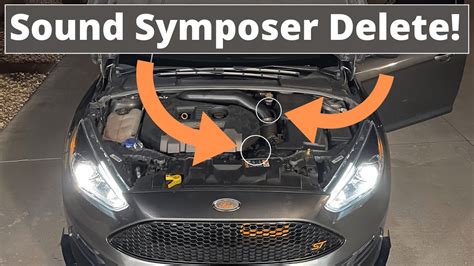 Ford Focus ST Sound Symposer Delete Explained Is An Easy 48 OFF