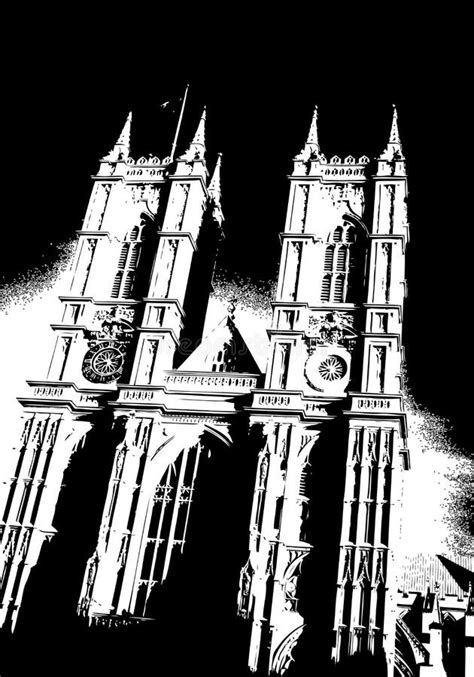 Abadia De Westminster Londres Reino Unido Ilustração do Vetor ...