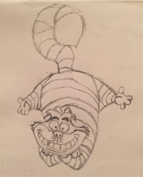 A sketch I did of the Cheshire Cat a while ago : r/disney