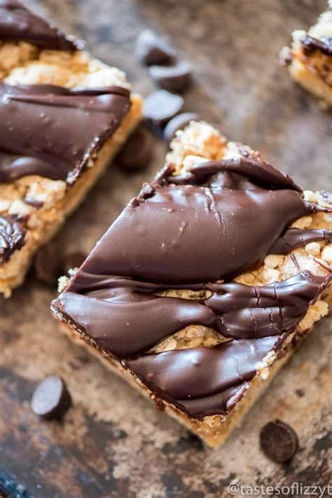 Ooey Gooey Bars Stuffed With Peanut Butter Caramel And Chocolate