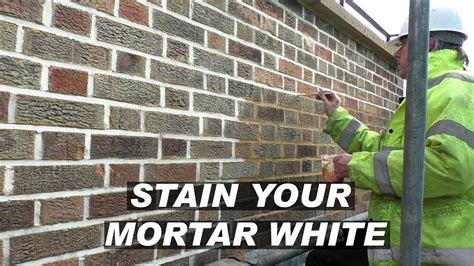 Tinting Mortar Joints White Using Dyebrick Lightener Brick Stain Youtube