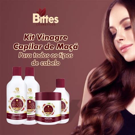 Comprar Kit Vinagre De Ma H Bito Cosm Ticos Controle Do Ph Capilar