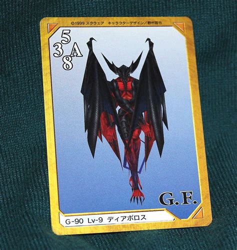 G 90 Lv 9 Diablos Final Fantasy Viii Ff8 Triple Triad Trading Card