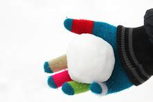 Snowball In Hand Free Stock Photo - Public Domain Pictures