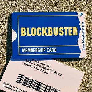 Blockbuster Membership Card Customizable Details With Name or Photo ...