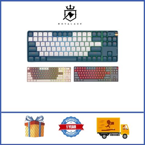 Royal Axe R87 Wireless Gaming Keyboard RGB Rainbow Backlight Hot Plug Mechanical Keyboard