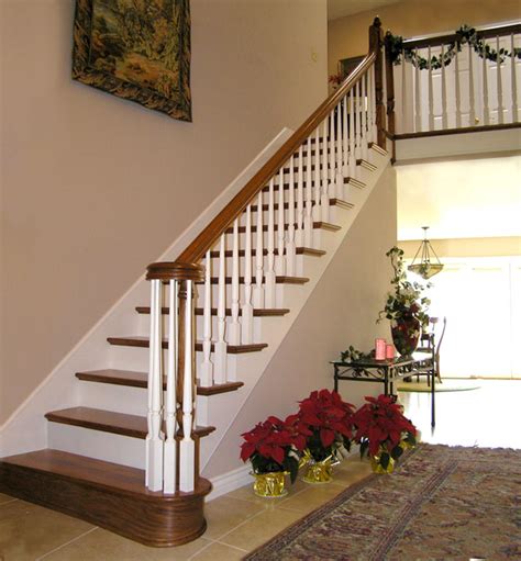 Two Tone With Volute Staircase Norman Hasenfang Railings And Stairs