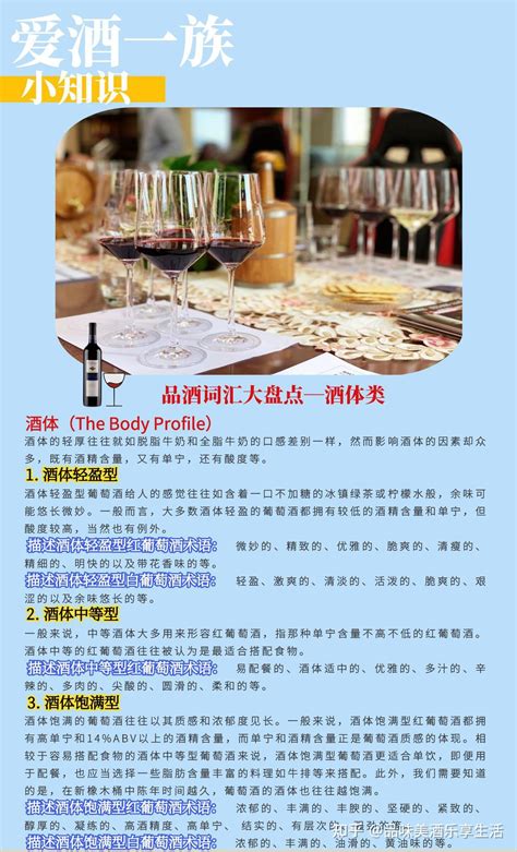 品酒词汇大盘点—酒体类 知乎