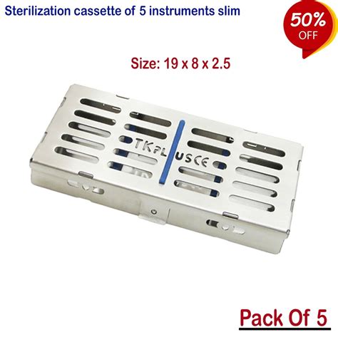 Dental Sterilization Cassettes Rack Trays Stainless Box For 5 7 10 20 Instrument Ebay