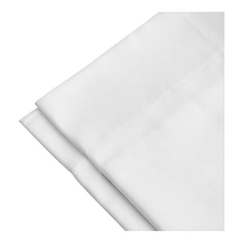 1888 Mills Naked T 300 37 X 21 X 2 White King Size Sateen Weave Combed Cotton Modal Pillow