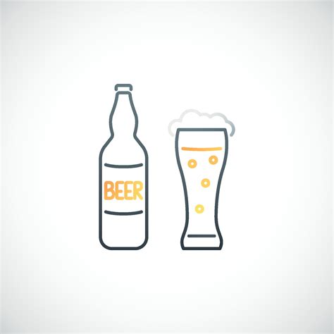 Beer Line Icon Vector Art At Vecteezy