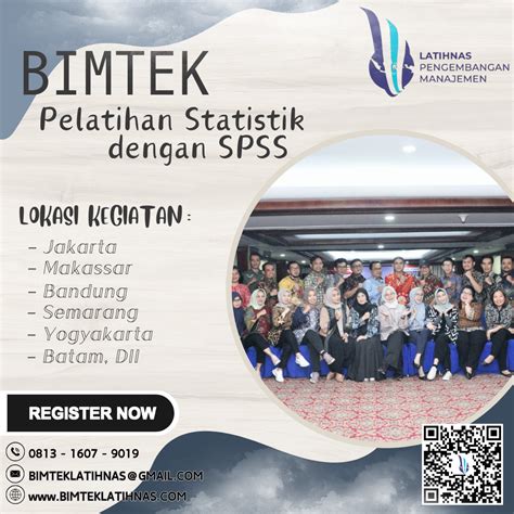 Bimtek Pelatihan Statistik Dengan Spss Tahun Bimtek