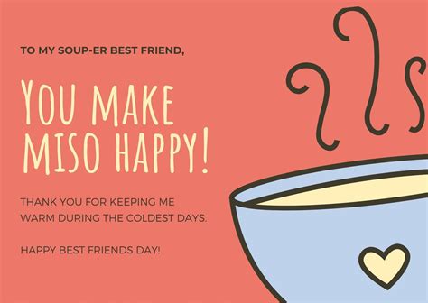 Customize 11+ Best Friend Day Cards Templates Online - Canva