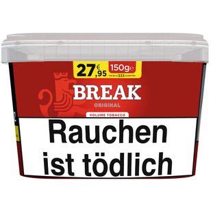 Break Red Tabak Volumentabak Dose 150g Online Bei Tabakhero Kaufen