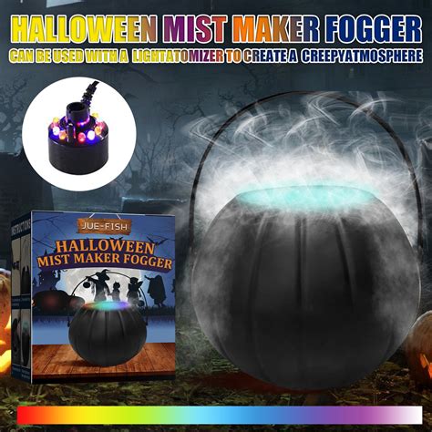 Halloween Mist Maker Fogger Witch Cauldron Fog Maker Water Fountain