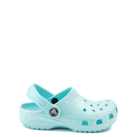 Crocs Classic Glitter Clog Baby Toddler Little Kid Ice Blue