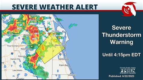 Florida Storms On Twitter Severe Thunderstorm Warning For Brevard