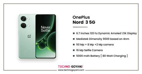 OnePlus Nord 3 Price In India Full Specs Release Date Techno Goyani