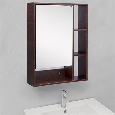 Plantex Bathroom Mirror Cabinet HDHMR Wood Retro Bathroom Organizer