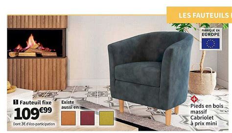 Promo Fauteuil Fixe Chez Conforama Icatalogue Fr