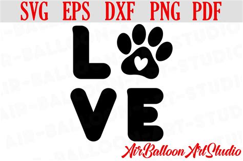 Paw Print Svg Love Paw Svg Love Dog Svg Paw Print Dog Svg 665687