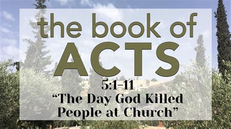 Sermon Series Book Of Acts 51 11 Youtube