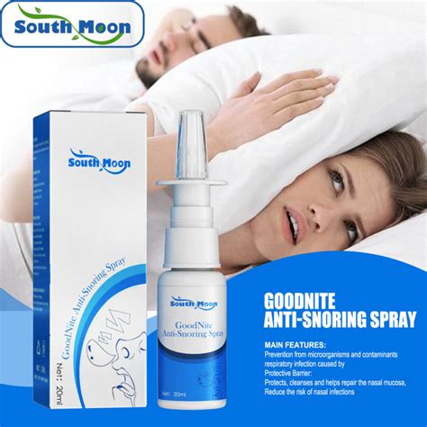 South Moon Snoring Spray Nasal Stuffiness Runny Nose Itching Spray Tasteless Snoring Sprays ...