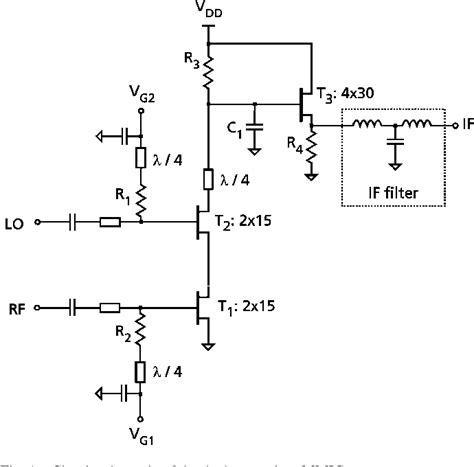 Figure 1 From A 210 Ghz Dual Gate Fet Mixer Mmic With 2 Db