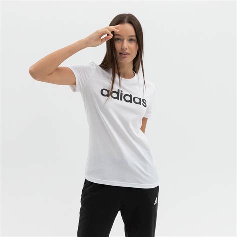 ADIDAS T SHIRT W LIN T GL0768 biały Damskie Koszulki 50 style