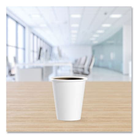 Dart Single Sided Poly Paper Hot Cups Oz White PK W Zoro