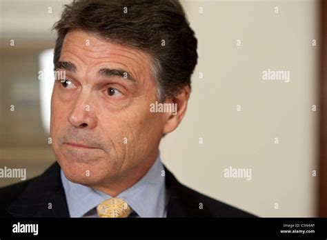 Texas Republican Governor Rick Perry during press conference at Texas ...