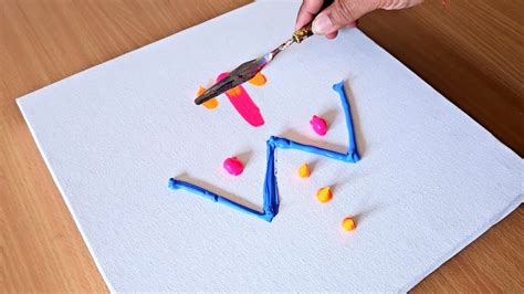 Easy Acrylic Painting Technique Step By Step Colorful Abstract