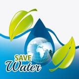 Save Water Theme With Earth And Faucet Stock Vector Image 62733769